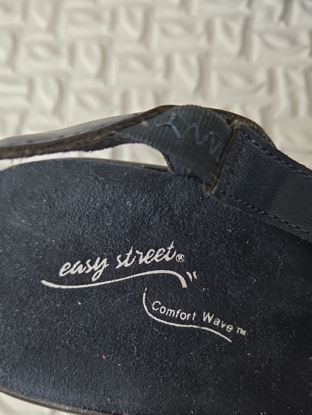 Easy Street Garrett Flats Women’s 9Navy Comfort Sandals - Casual Strappy. - Picture 6 of 10